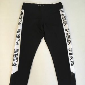 VS Pink Black and White Leggings